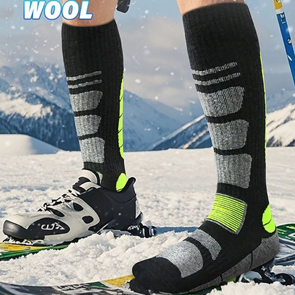 Wool Hiking Sock - GTUBIKE Chaussettes thermiques en laine mérinos