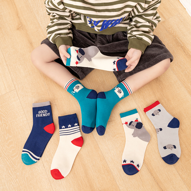 Lot de 5 chaussettes pour enfa - Cotton Crew Sock Pack avis et prix